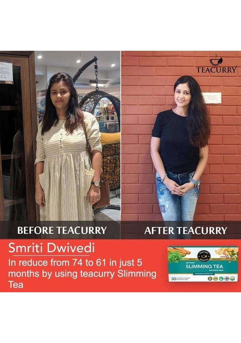 Teacurry Belly Fat Tea And Slimming Tea Combo - For Weight Loss & Flatter Tummy Assorted Herbal Tea Box&nbsp;&nbsp;(2 X 30 Bags) - Indya