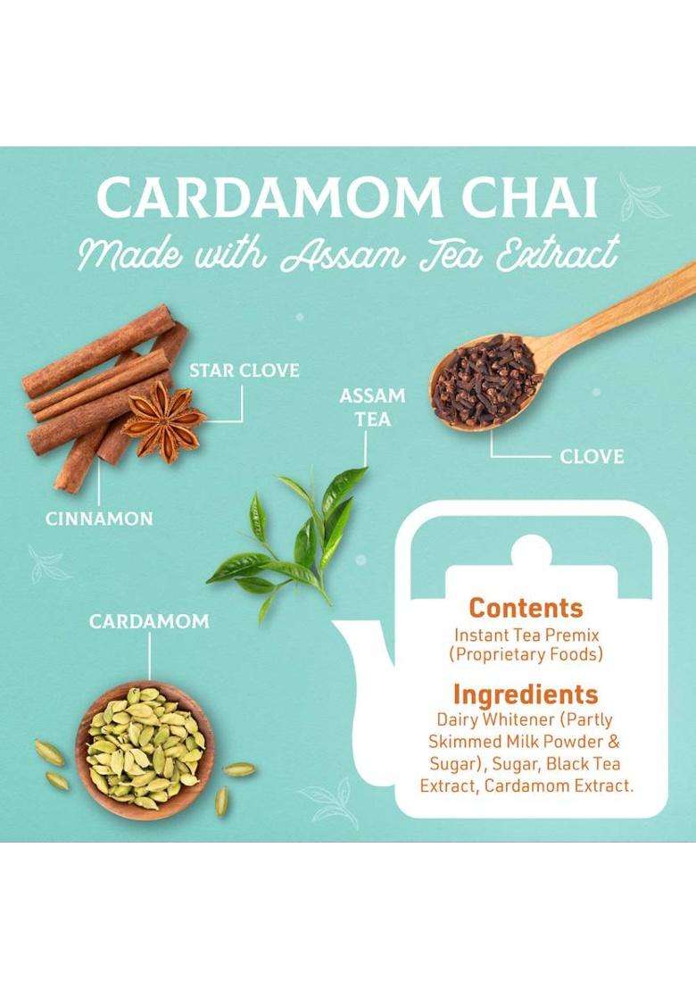 Namaste Chai Cardamon Chai | Value Pack | Assam Tea | Vending Machine | Ready Mix Cardamom Instant Tea Pouch&nbsp;&nbsp;(1 Kg) - Indya