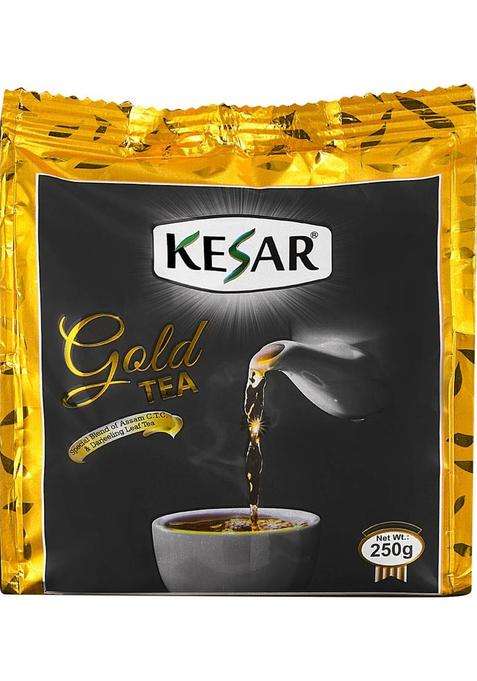 Kesar Gold Tea 250 Gm Unflavoured Tea Blend Pouch&nbsp;&nbsp;(250 G)