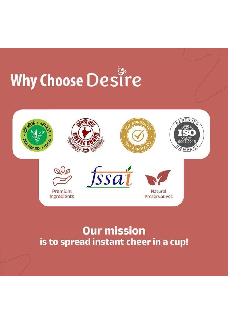 Desire Masala Powder Premix For Beverage Vending Machine Spices Masala Tea Pouch (500 G)