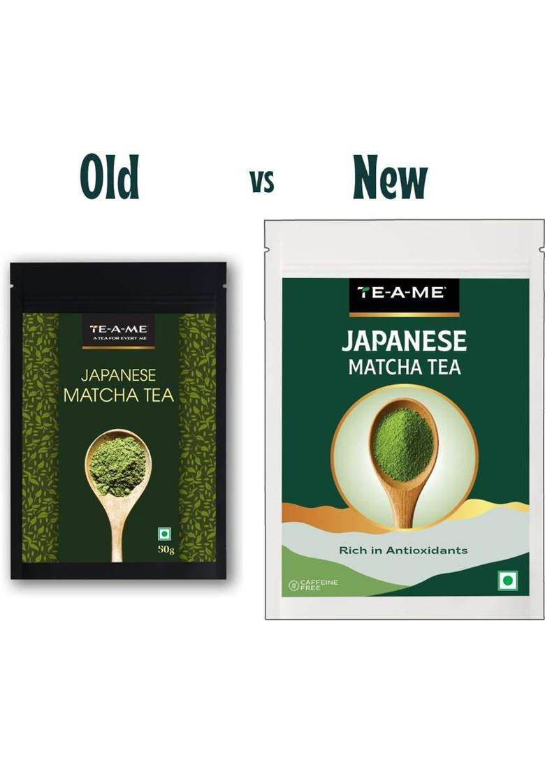 Te-A-Me Matcha Tea, 50G | Matcha Tea Powder | Japanese Matcha Green Tea | Matcha Tea Pouch&nbsp;&nbsp;(50 G) - Indya