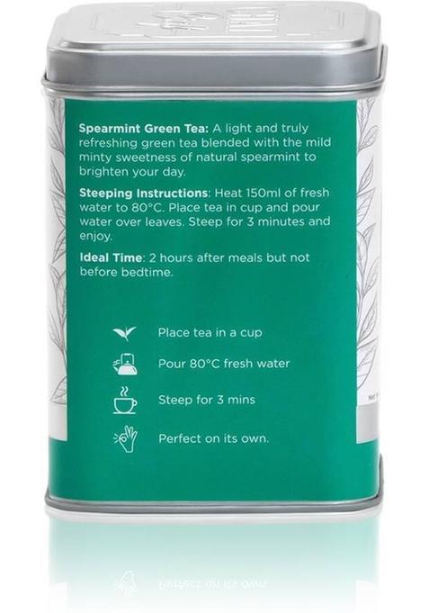 Chai Craft Cooling And Refreshing Spearmint Loose Leaf Green Tea Mint Green Tea Tin (100 G)