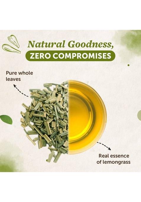 Neuherbs Lemongrass Tea Leaves To Improve Digestion & Boost Immunity | Caffeine Free Lemon Grass Herbal Tea Plastic Bottle (50 G)