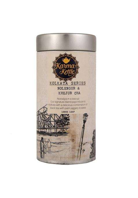 Karma Kettle Nolen Gur & Khejur Cha, Black Tea, 75G Tin Black Tea Tin&nbsp;&nbsp;(75 G)