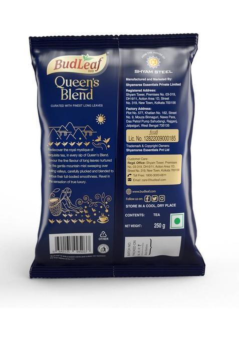 Budleaf Queen'S Blend Hand Picked Natural Black Tea (Pack Of 2, 250 Gm Each) Black Tea Pouch (2 X 250 G)