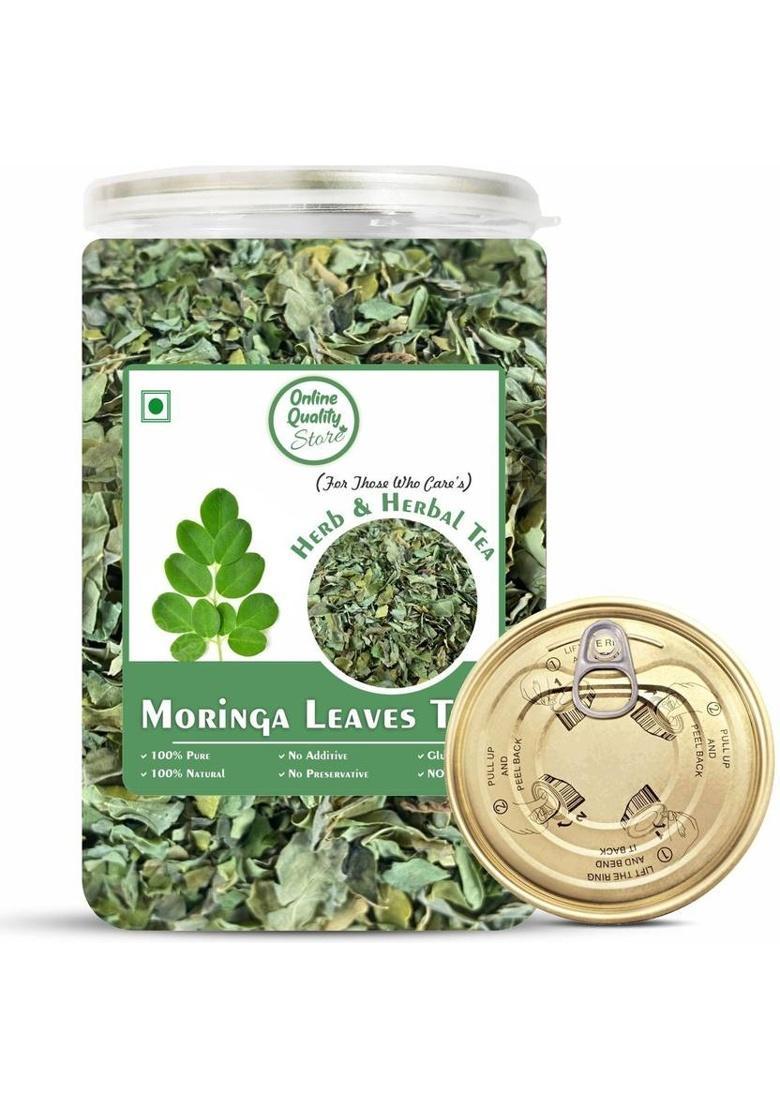 Online Quality Store Moringa Leaves Tea | Moringa Green Tea | Helps In Immunity Booster | Herbal Tea Plastic Bottle (100 G)