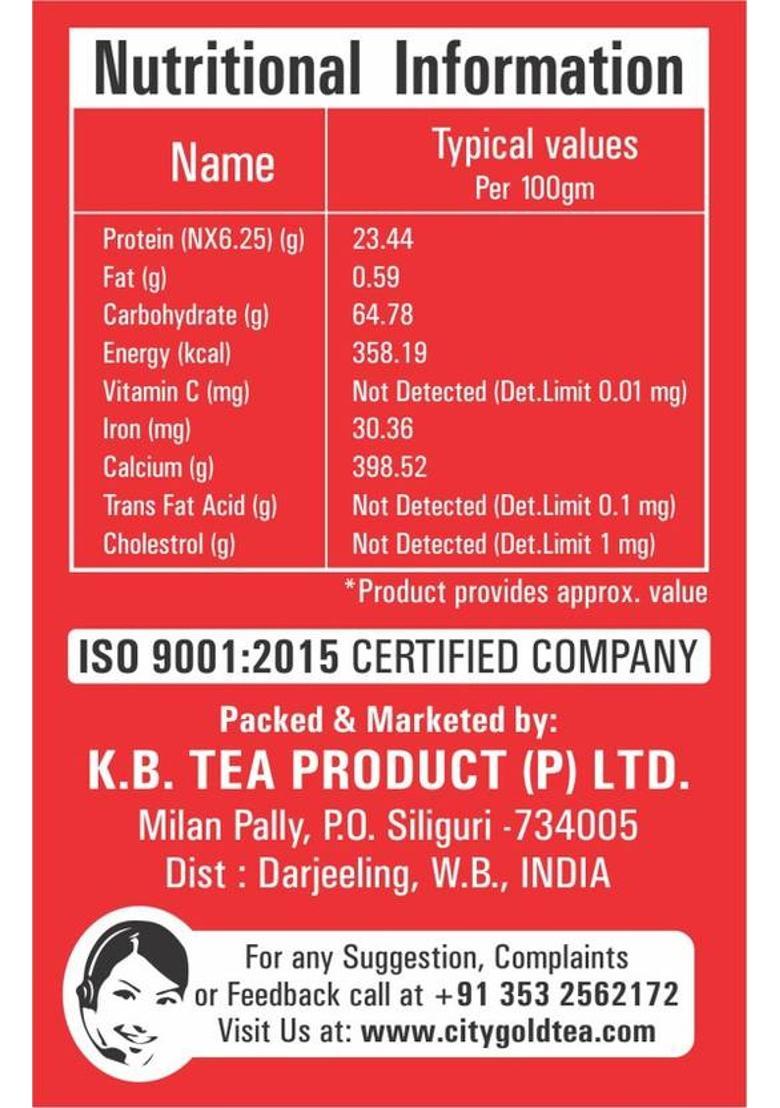 Citygold Premium Tea (250 Gm Packs Of 4) Unflavoured Black Tea Pouch (4 X 0.25 Kg)