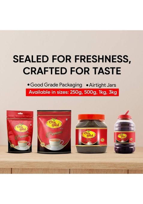 Citygold Premium Tea (250 Gm Packs Of 4) Unflavoured Black Tea Pouch (4 X 0.25 Kg)
