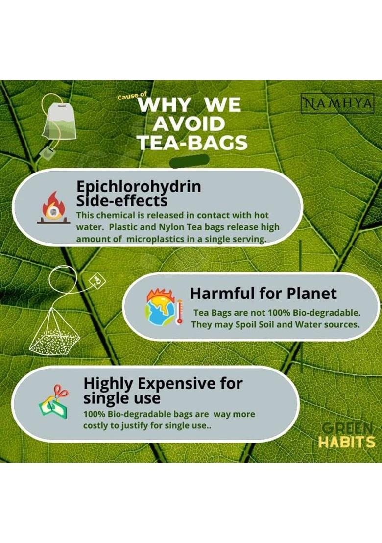 Namhya Foods Kashmiri Kahwa With Pure Saffron Tea Bags Herbal Tea Pouch (100 G)