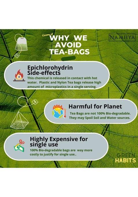 Namhya Foods Kashmiri Kahwa With Pure Saffron Tea Bags Herbal Tea Pouch (100 G)