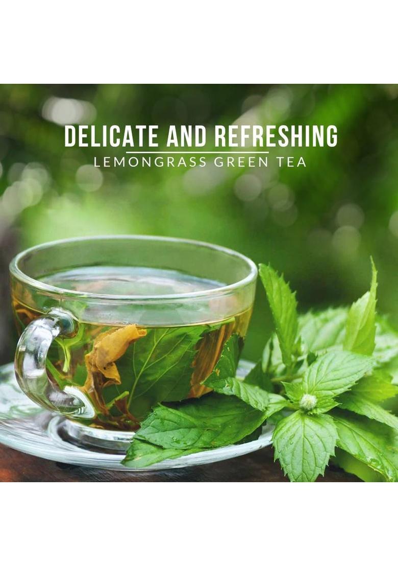 Vanalaya Lemongrass Green Tea For Relieving Anxiety Stress, Lowering Cholesterol Detox Tea Lemon Grass Green Tea Plastic Bottle (50 G)