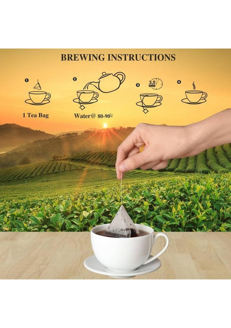 Sancha Happy Mind Tea|All Natural Herbs For Alert Mind|Indian Ginseng Tea|Caffeine Free Herbal Tea Tin (25 G)