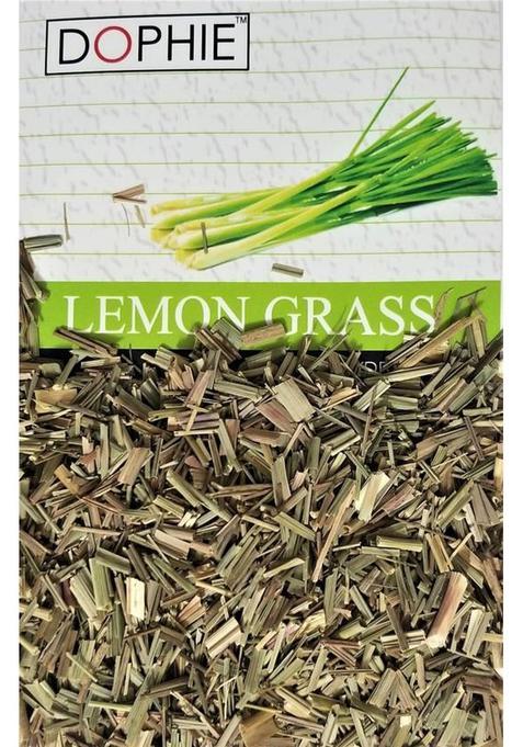 Dophie Lemongrass Cut, Dried Herb 200Gm [Pack -1] Lemongrass Fine Cut & Sifted Perfect For Herbal Tea, Soups, Salads, Marinades Etc Lemon Grass Herbal Tea Pouch (200 G)