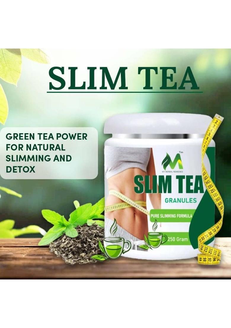 My Herbal Remedies Slim Tea Granuals Tasty Herbal Tea Helps In Weigh Loss 250 Grams Tulsi Herbal Tea Box (250 G)