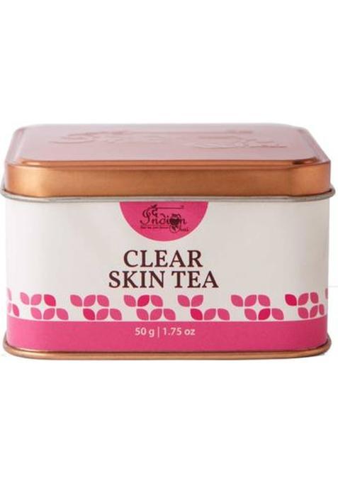 The Indian Chai Clear Skin Tea 50G With Rose, Chamomile, Lavender Sage For Skin Glow, Natural Beauty Enhancer Herbal Tea Rose Herbal Tea Tin (50 G)