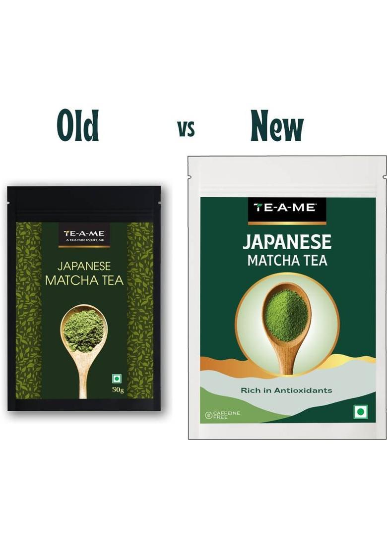 Te-A-Me Matcha Tea, 100G | Japanese Matcha Green Tea | Matcha Tea Powder | Matcha Tea Pouch (2 X 50 G)
