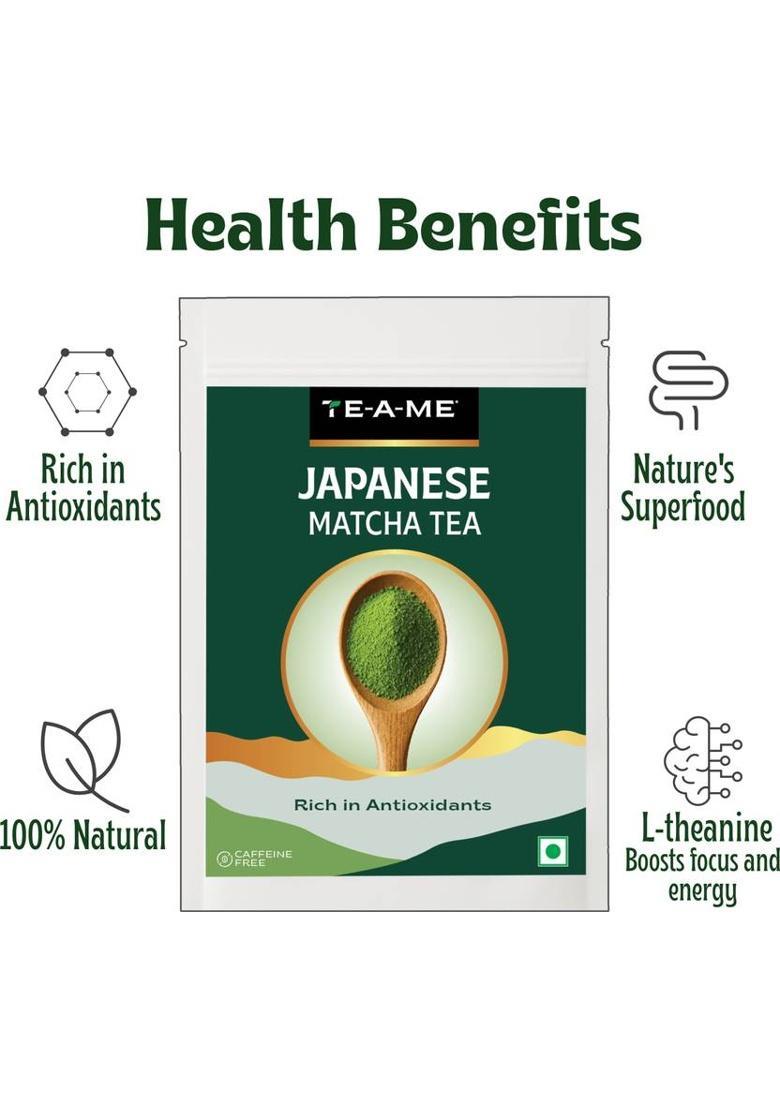 Te-A-Me Matcha Tea, 100G | Japanese Matcha Green Tea | Matcha Tea Powder | Matcha Tea Pouch (2 X 50 G)