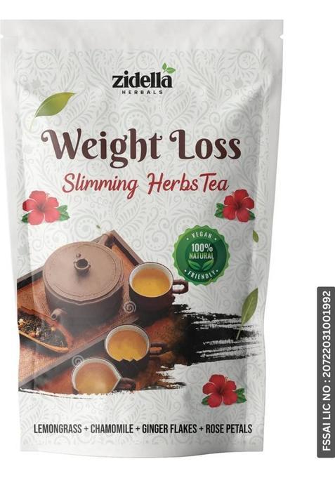 Zidella Herbals Weight Loss Green Tea- Lemon Grass Tea- Detox Tea, Slimmig Tea Lemon Herbal Tea Pouch (50 G)