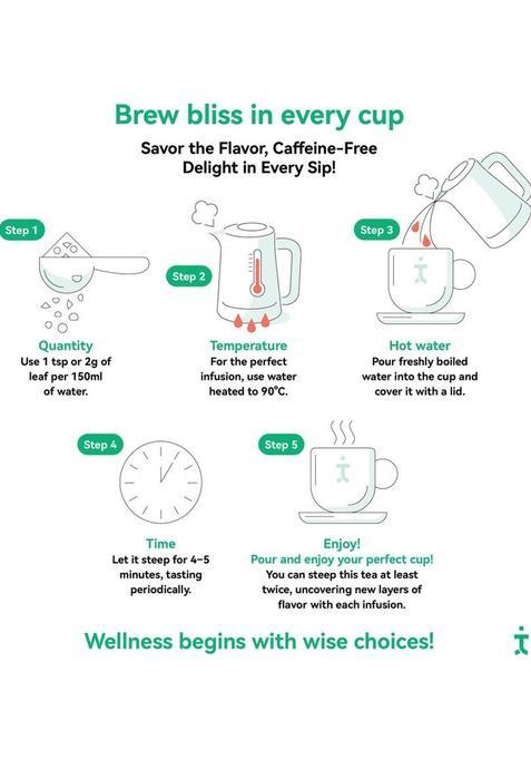 Tea Troops Rose & Lemongrass Herbal Tea | Caffeine-Free | Immunity & Stress Relief Herbal Tea Pouch (50 G)