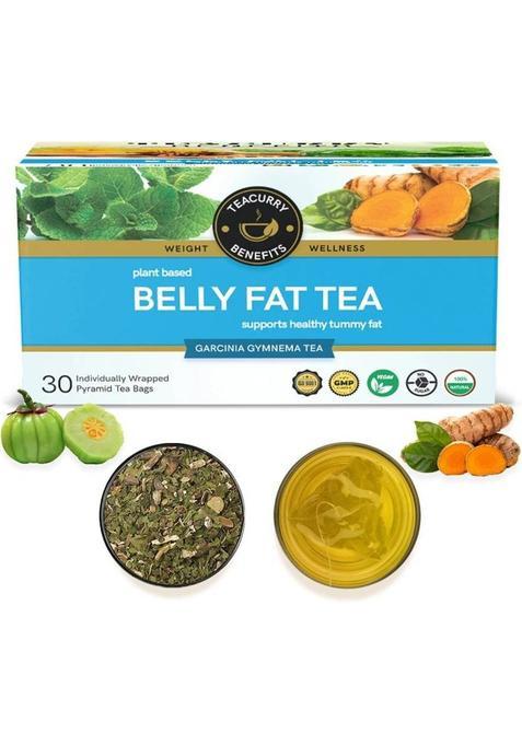 Teacurry Belly Fat Tea (1 Month Pack, 30 Tea Bags) - Helps With Belly Fat, Water Weight Assorted Herbal Tea Bags Pouch&nbsp;&nbsp;(30 Bags)