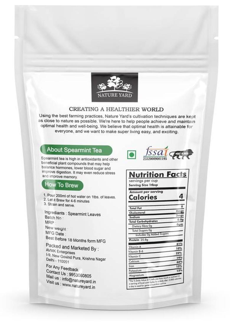 Nature Yard Spearmint Herbal Tea Leaves