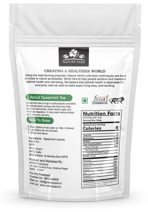Nature Yard Spearmint Herbal Tea Leaves
