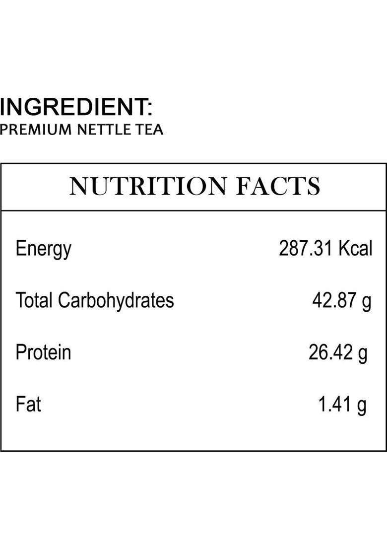 Hillpure Organic Premium Nettle Leaf Tea, Helps In Kidney Detox, Herbal Tea Plastic Bottle (50 G)