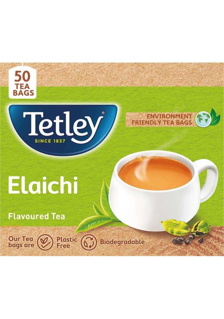 Tetley Elaichi Tea Bags Box&nbsp;&nbsp;(50 Bags) - Indya