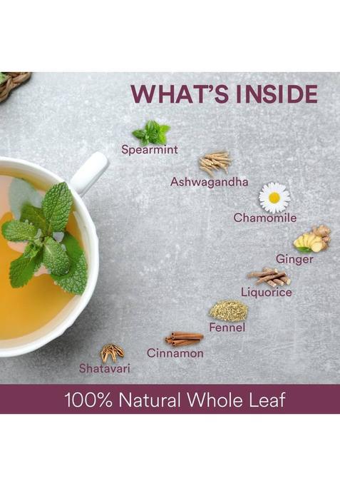 The Tea Ark Organic Spearmint Herbal Tea For Women,Hormonal Balance,Pcos Pcod &Unwanted Hair Mint Herbal Tea Pouch (100 G)