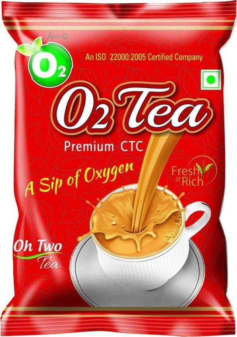 O2 Tea Premium Black Tea 250 Grm Pack Unflavoured Black Tea Vacuum Pack (250 G)