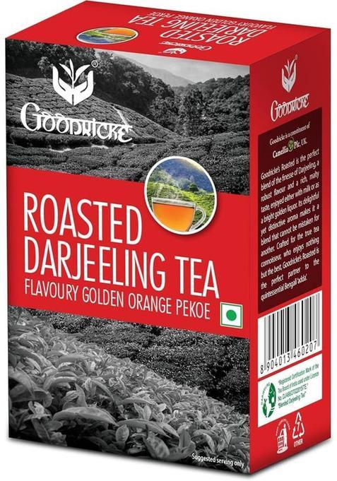 Goodricke Roasted Darjeeling Tea - 250Gm| 100% Pure & Original Chai, Flavoury Orange Pekoe Black Pepper Black Tea Box&nbsp;&nbsp;(250 G)