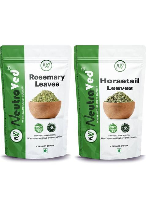 Neutraved Combo Of Rosemary Horsetail Leaves For Tea, Hair Growth, Skin & Bone Health Herbal Tea Pouch&nbsp;&nbsp;(2 X 50 G)