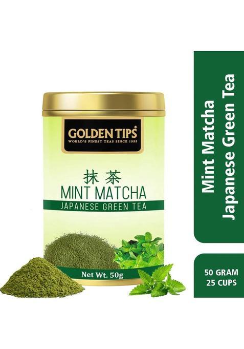 Golden Tips Original Japanese Flavoured Green Mint Matcha Tea Tin&nbsp;&nbsp;(50 G)