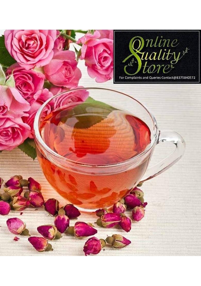 Online Quality Store Hibiscus Flower Tea, Butterfly Pea Flower Tea, Rose Flower Tea Combo-100G Each| Herbal Tea Plastic Bottle (3 X 100 G)