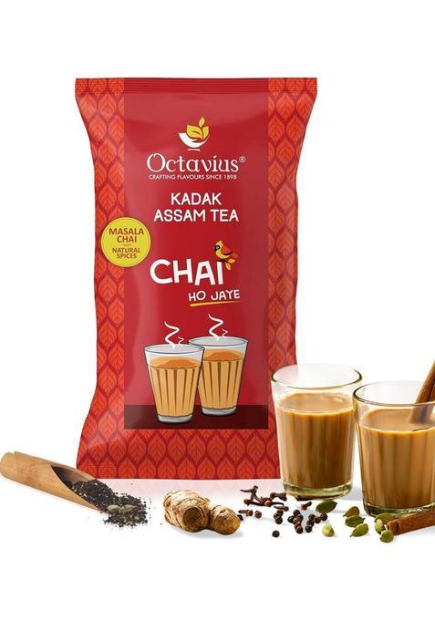 Octavius Kadak Masala Chai | Strong, Aromatic Assam Masala Tea With Natural Spices | Spices Tea Pouch&nbsp;&nbsp;(1 Kg)