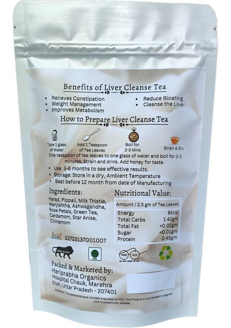 Nutriveda Foods Liver Cleanse Tea Unflavoured Herbal Tea Pouch (100 G)