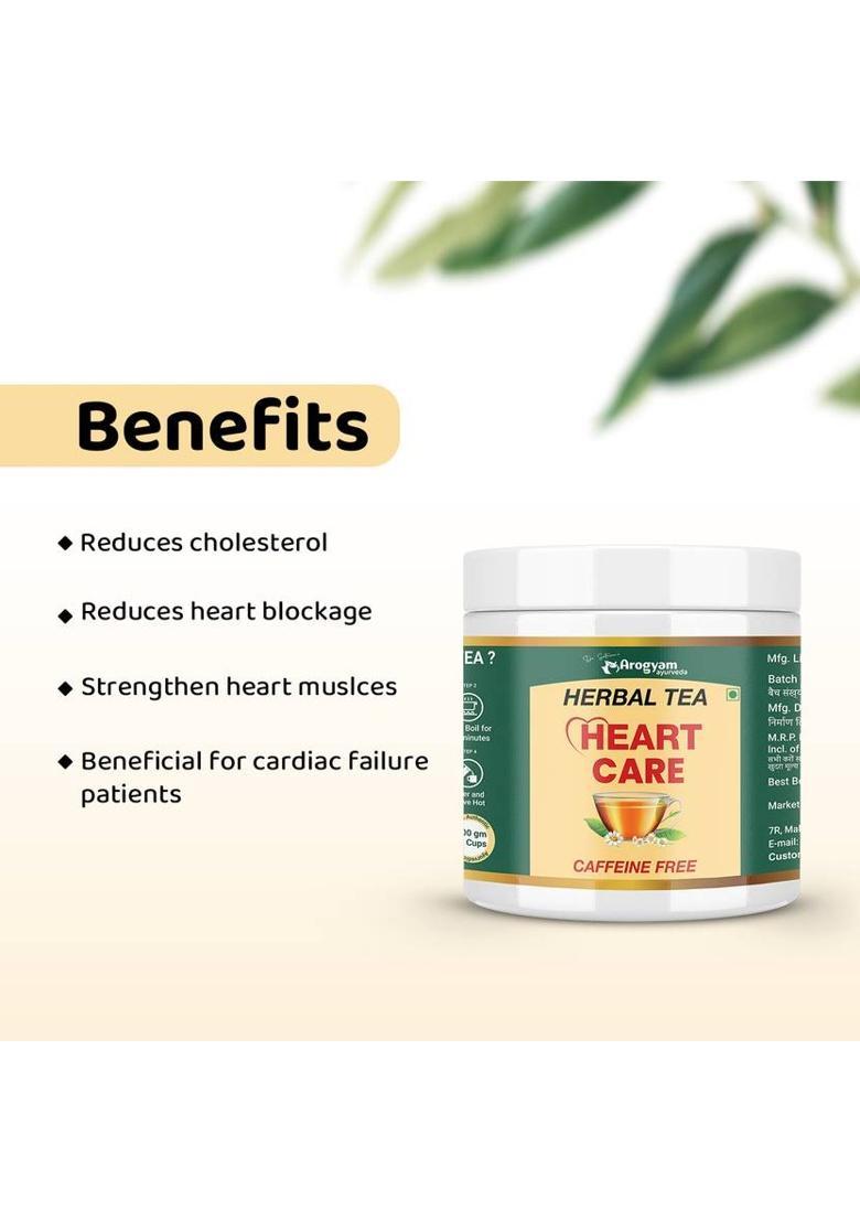 Dr.Satnam'S Arogyam Ayurveda Tea For Heart Care Brahmi Herbal Tea Plastic Bottle (100 G)