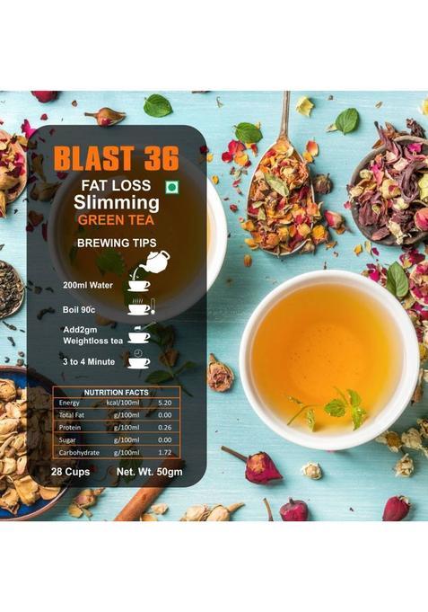 Kartox Valley Belly Fat Reduce/Weight Loss Massage Tea/Fat Burner Tea For Women/Slimming Tea Green Tea Glass Bottle (50 G)