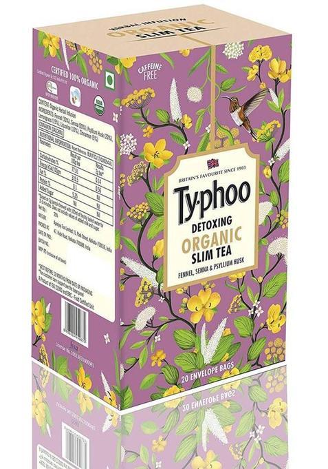 Typhoo Organic Slim Tea Instant Tea Bags Box&nbsp;&nbsp;(20 Bags)