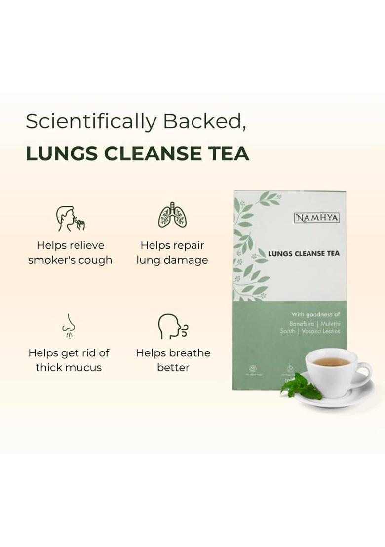 Namhya Foods Lungs Cleanse Tea Herbal Tea Pouch (100 G)