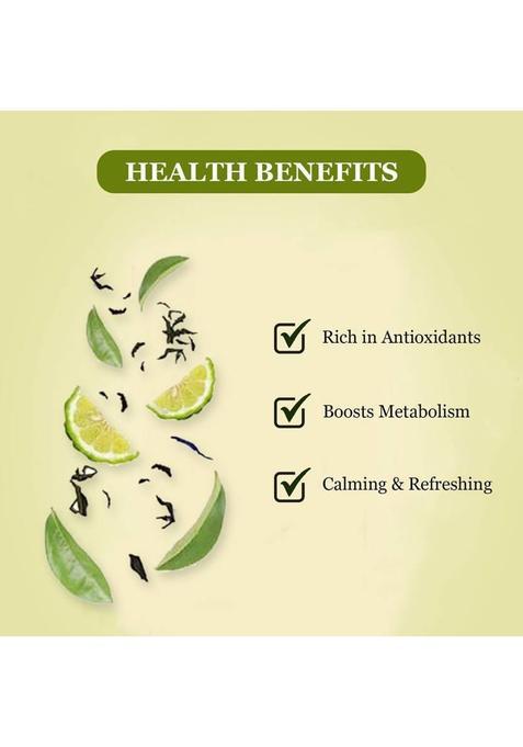 Golden Tips Premium Darjeeling Full Loose Leaves Earl Grey Bergamot Orange Green Tea Tin (100 G)