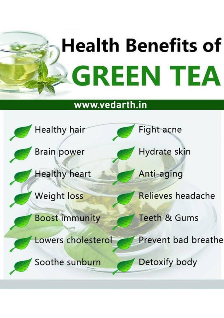 Vedarth Organics Weight Loss Green Tea (Whole Dried Leafs) Fat Burner- 50 Cups Green Tea Plastic Bottle (125 G)