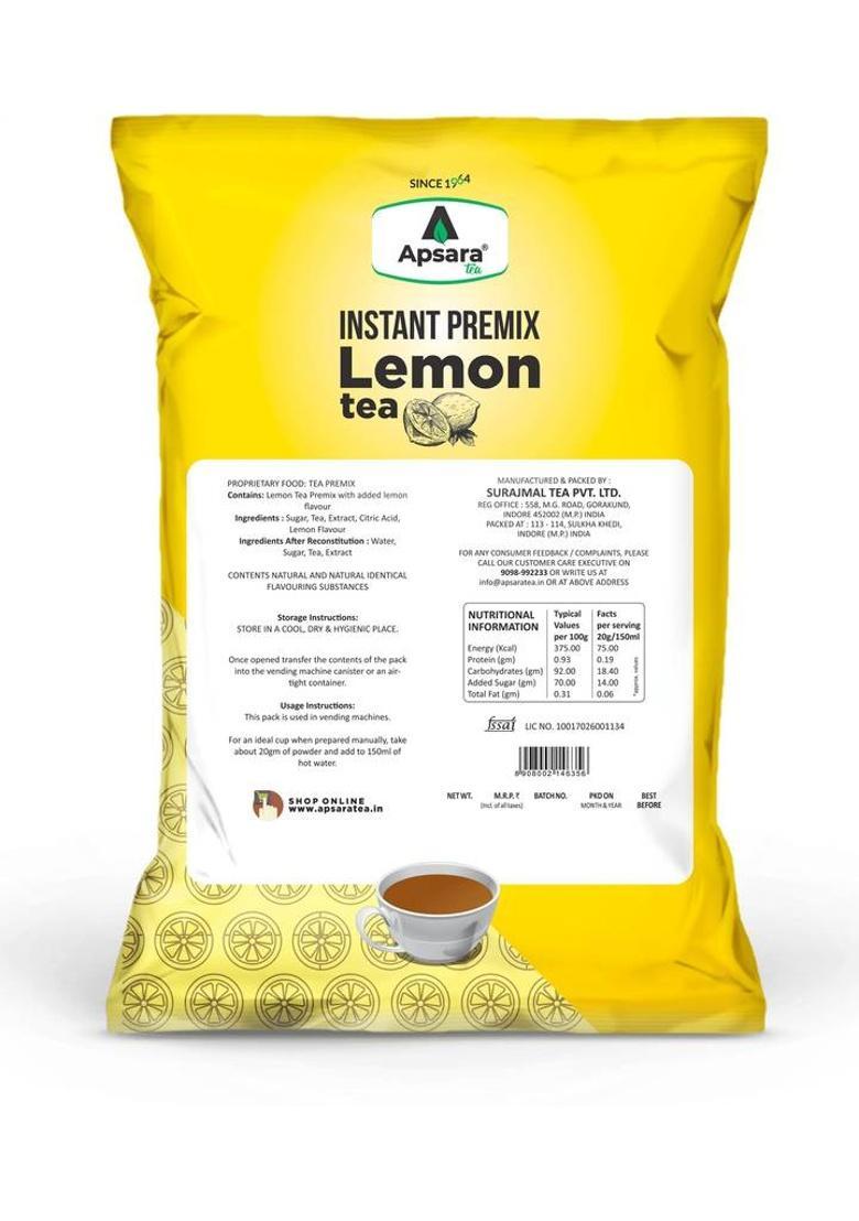 Apsara Tea Premix Lemon Tea 1Kg Lemon Instant Tea Pouch (1 Kg)