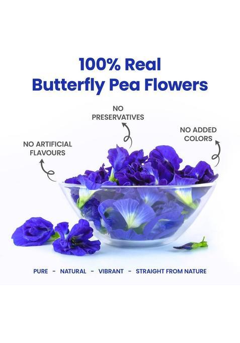Vanalaya Butterfly Pea Tea Rich In Antioxidants For Weight Loss Reduce Stress And Anxiety Herbal Tea Plastic Bottle (25 G)