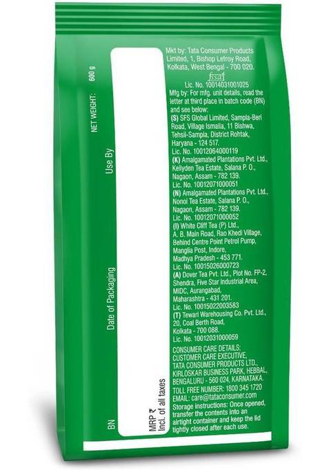 Tata Tea Premium Desh Ki Chai, Unique Blend Crafted Loose Leaf Herbal Tea Pouch (600 G)