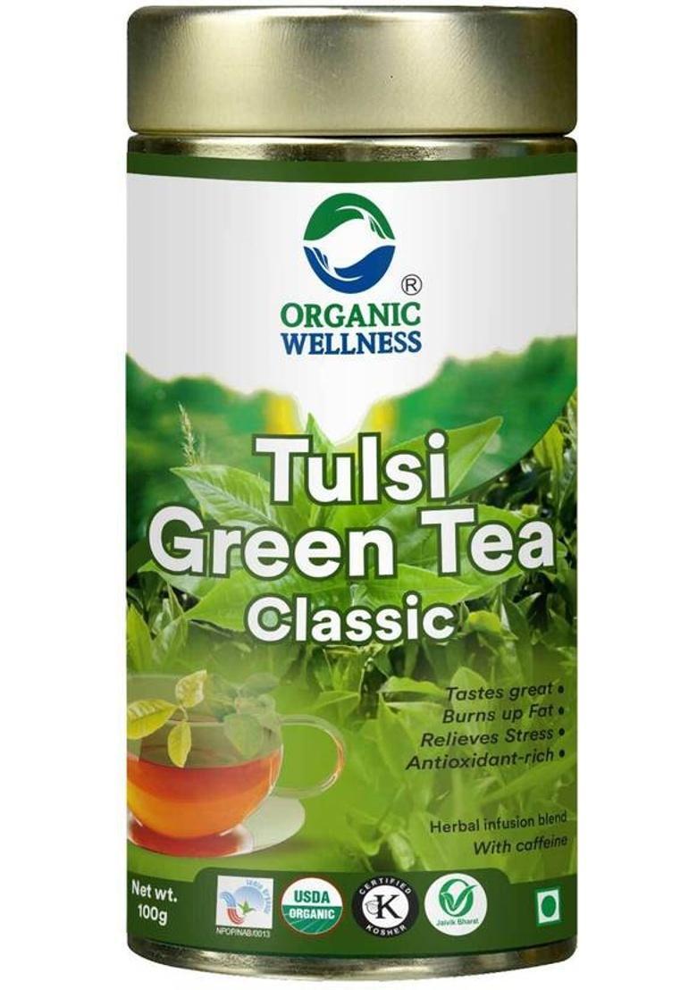 Organic Wellness Ow'Real Tulsi Green Tea Classic Tulsi Green Tea Tin (100 G)