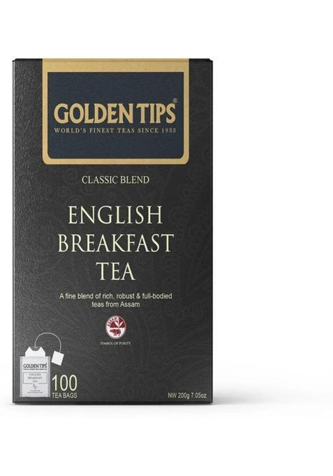 Golden Tips English Breakfast Assam Black Tea Bags Box&nbsp;&nbsp;(200 G)