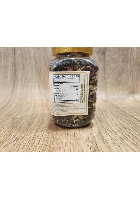 Kashmir Online Store Kashmiri Kahwa Tea|Authentic, Fragrant, And Refreshing Tea |Spices & Rose Petals Cardamom, Cinnamon, Saffron, Rose, Ginger Herbal Tea Vacuum Pack (50 G)