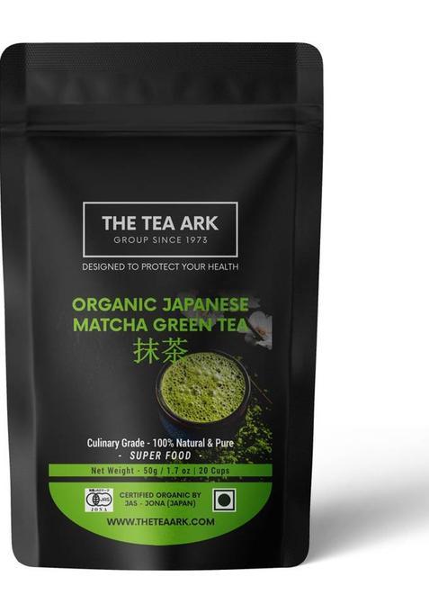 The Tea Ark Organic Matcha Green Tea Powder,Japanese Superfood Weight Management &Skin Care Matcha Tea Pouch&nbsp;&nbsp;(50 G)