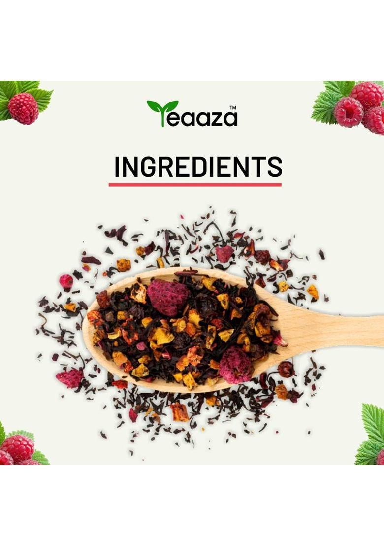 Teaaza Organic Raspberry Tea For Pcos–Tea For Reproductive Health, Female Wellness Herbal Tea Box (50 G)